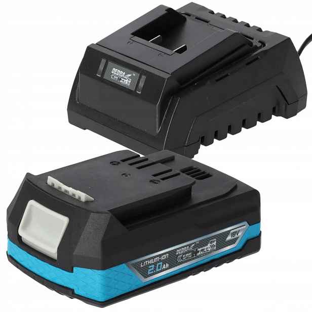 Set Dedra DED7032 Akumulátor 2Ah 18V Nabíječka DED7038 20V DED7030B01