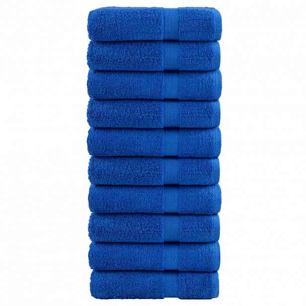 vidaXL Prémiové ručníky do sprchy SOLUND 10 ks modré 70x140 cm 600 g/m²