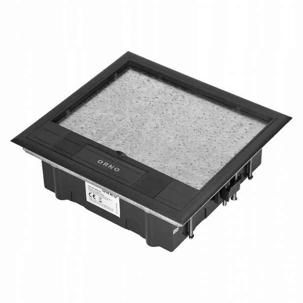 Podlahová krabice pro modulární zásuvky 6 x 45 x 45 mm nebo 12 x 22,5 x 45 mm