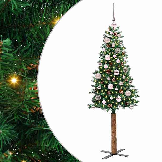 vidaXL Úzký vánoční stromeček Zelená 150 cm