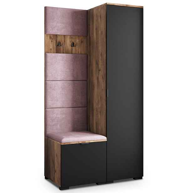 MASSENO MODERNÍ PŘEDSÍŇOVÁ SESTAVA LORI, 95/181/51 cm, dub Lefkas