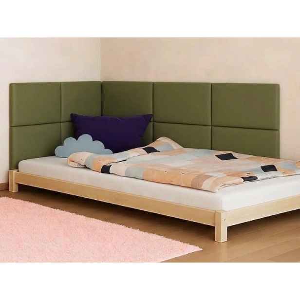 Obdélníkové čalouněné panely na zeď VELVET Zvolte barvu: Vínová, Zvolte rozměr: 40x50 cm, Uchycení na zeď: Bez uchycení (možnost použití lepidla)