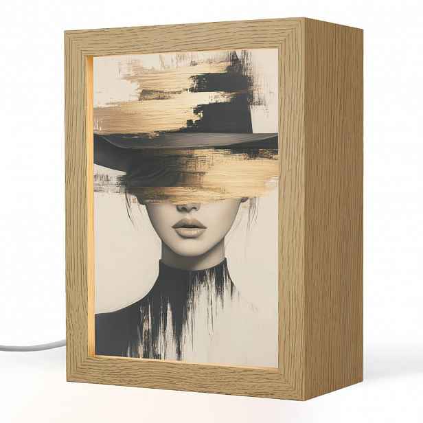 OnlyWow STOLNÍ LAMPA Žena - klobouk - barva 15x20 cm