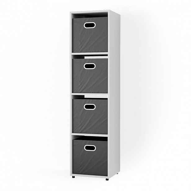 Vicco ROZDĚLOVAČ MÍSTNOSTÍ Ludus Bílá 142.5 x 36.2 cm se 2 skládacími boxy