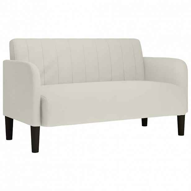vidaXL Loveseat Sofa krémová 109 cm samet