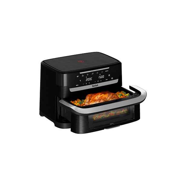 Infračervená horkovzdušná fritéza Tefal Ever Fry Dual Flex 9 l EY9278E0 Černá