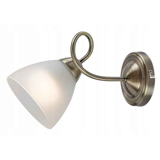 Nástěnná lampa Rabalux Palomina bronzová bílá E27 60W klasická