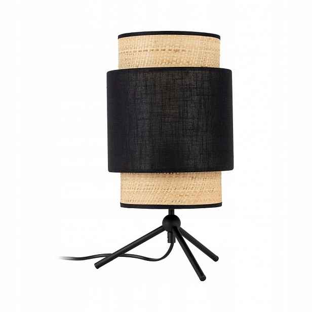 Noční stolní svítidlo Boho New Černá tkanina E27 Obývací pokoj nad stůl Tk Lighting