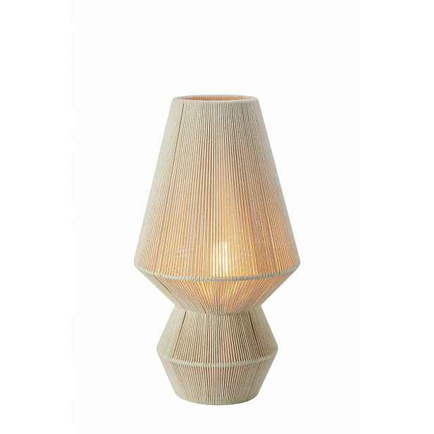 Stolní lampa s krytem z bavlněného provázku Razzo béžová 1xE27 Markslojd