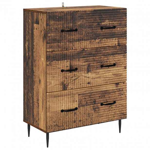 vidaXL Skříň se zásuvkami 66 x 34,5 x 89,5 cm Kompozitní dřevo