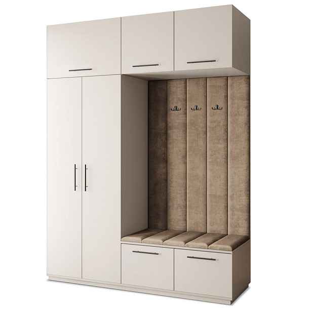 MASSENO MODERNÍ PŘEDSÍŇOVÁ SESTAVA REMA, 180/240/60 cm, kašmírová