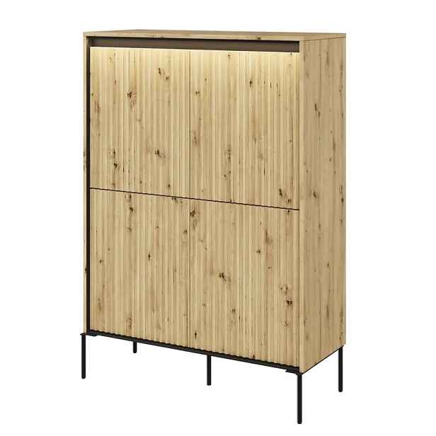 Casarredo Komoda 4D s LED IPOLIS - dub artisan