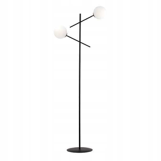 Stojací lampa Emibig Linear 2xE14 Ocel/Sklo Černá 150 cm