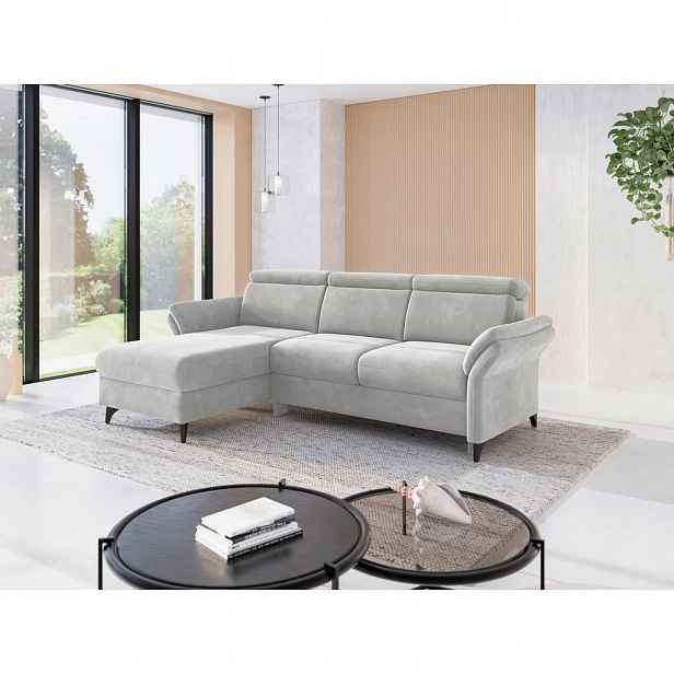 Sit & More ROHOVÁ SEDAČKA, textil, barvy stříbra