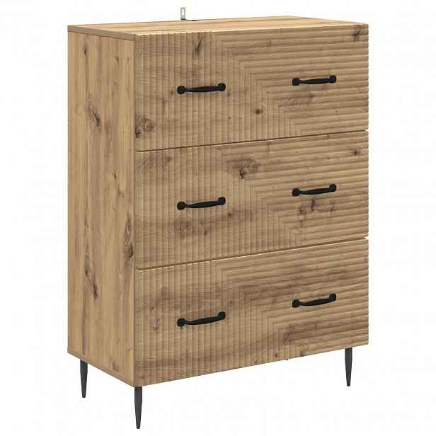 vidaXL Skříň se zásuvkami 66 x 34,5 x 89,5 cm Kompozitní dřevo