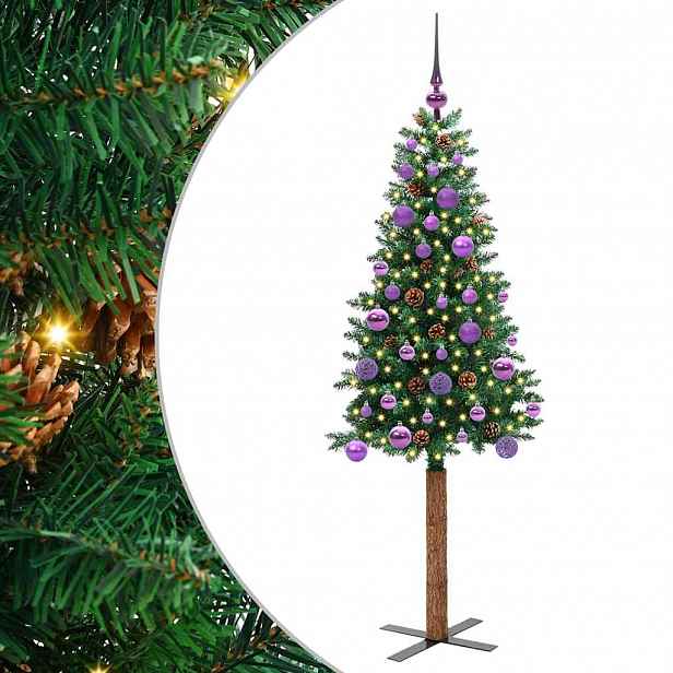 vidaXL Úzký vánoční stromeček Zelená 150 cm