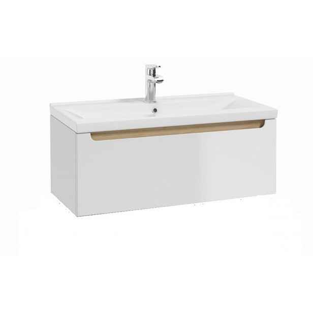 Koupelnová skříňka s umyvadlem Naturel Stilla 80x30x45 cm bílá STILLAD08005U3