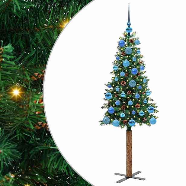 vidaXL Úzký vánoční stromeček Zelená 150 cm