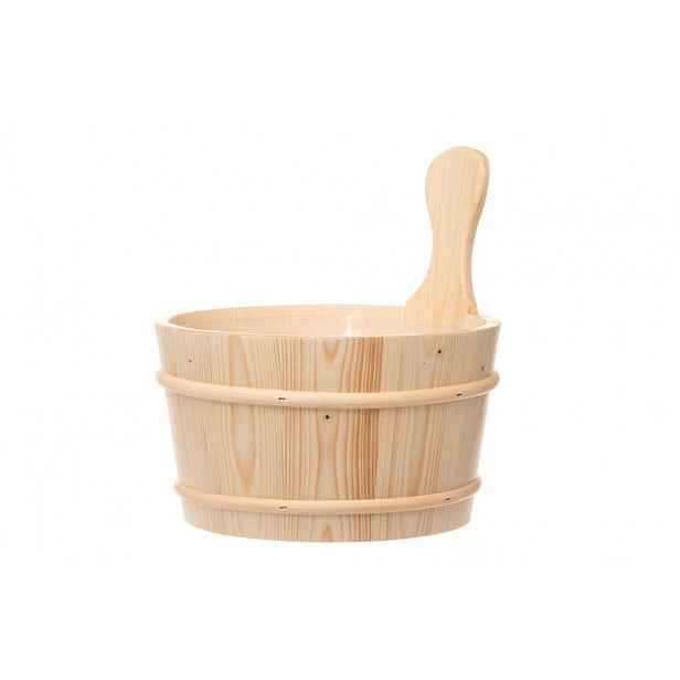 Dřevěný Kbelík Ceber Do Sauny 4Living, Natural 4 l