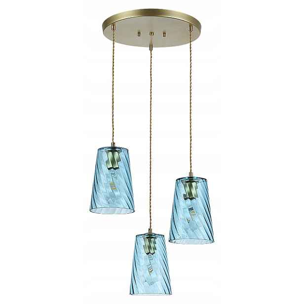 Moderní závěsná lampa E27 3x40W zlatá barva 5227 Azurine Rabalux