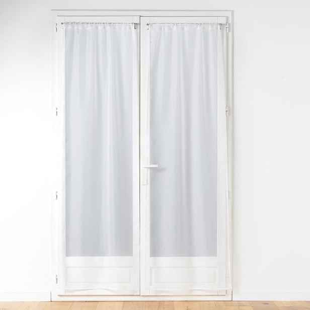 Bílé záclony v sadě 2 ks z mikrosaténu 70x200 cm Voiline – douceur d'intérieur