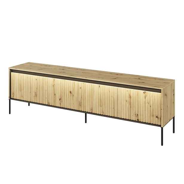 Casarredo Televizní stolek 4D 193 s LED IPOLIS - dub artisan
