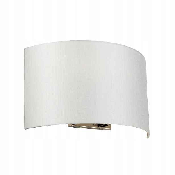 Nástěnné svítidlo chrom krémové stínidlo 39 cm do obývacího pokoje Designer's Lightbox