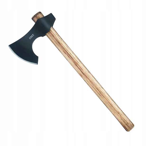 Outdoorová sekera na přežití Crkt Berserker s rukojetí typu hickory