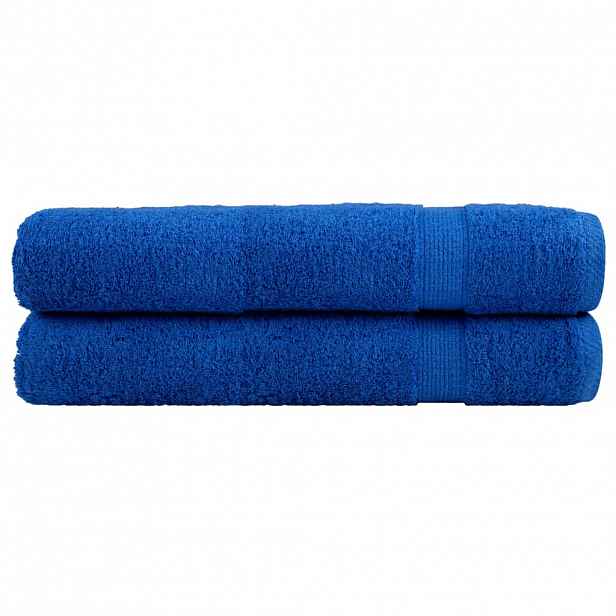 vidaXL Prémiové ručníky SOLUND 2 ks modré 100x200 cm 600 g/m²