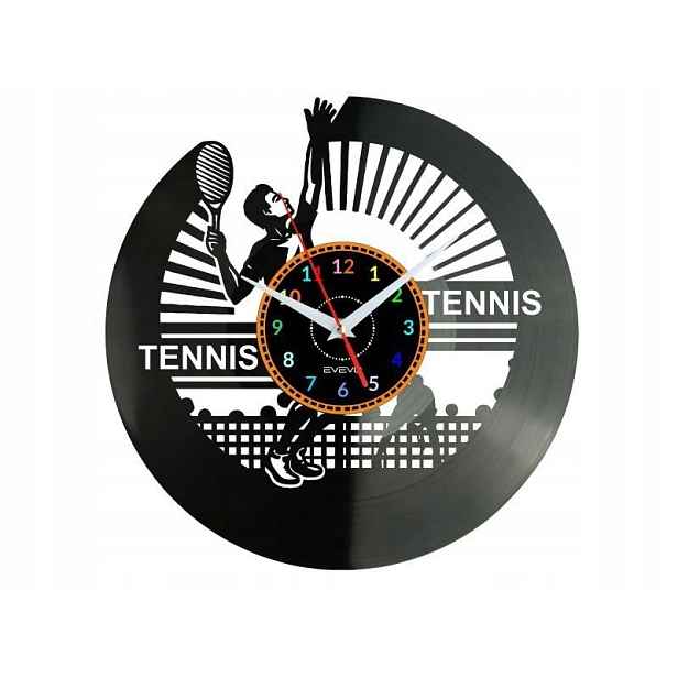 Tennis Dekorativní Nástěnné Hodiny Moderní Vinylová Deska Jako Dárek