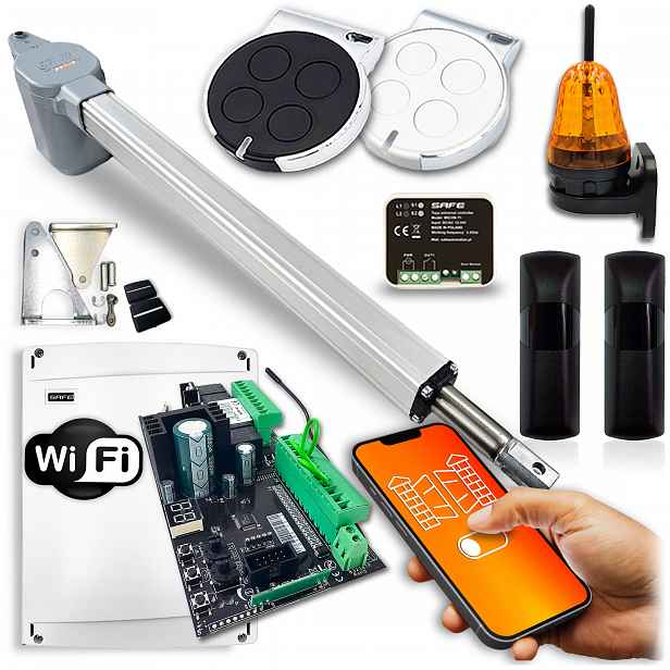 Pohon Pro Jednokřídlou Bránu 3,5m Wifi Tuy Automat Safe 24V 2xpilot foto