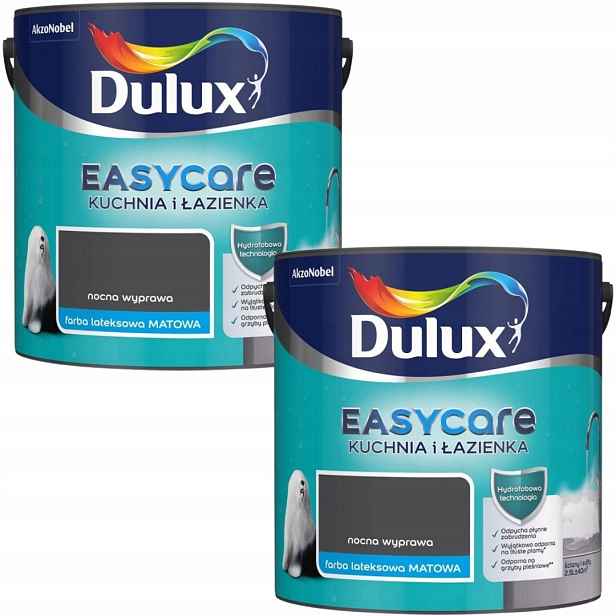 Set Dulux Easycare 2x2,5L Kuchyň&koupelna Barva Matná Noční Výprava 5L