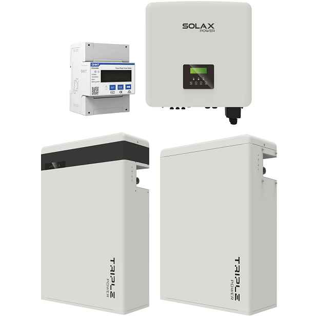 Set hybridního střídače Solax 15 kWa baterie Triple Power