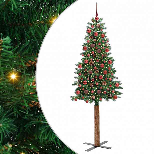 vidaXL Úzký vánoční stromeček Zelená 180 cm