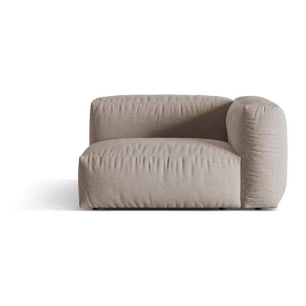 Béžový modul pohovky (pravý roh) Martina – Micadoni Home