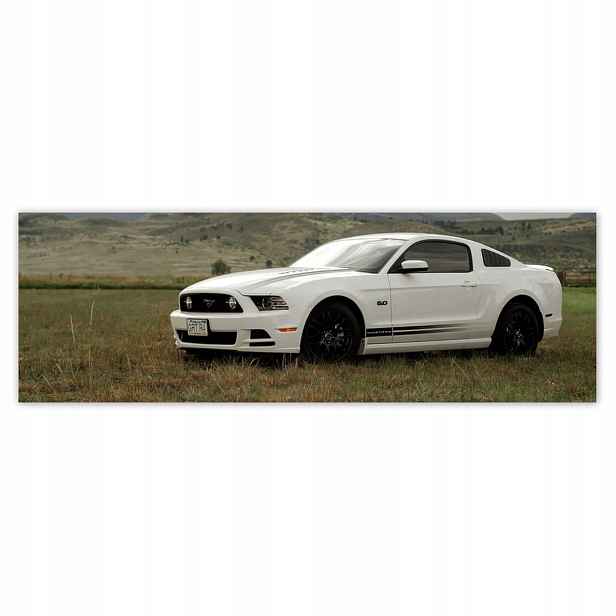 Plakáty 200x66 Bílý Ford Mustang