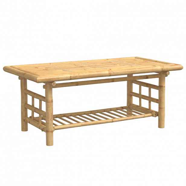 vidaXL Konferenční stolek 110 x 55 x 45 cm bambus
