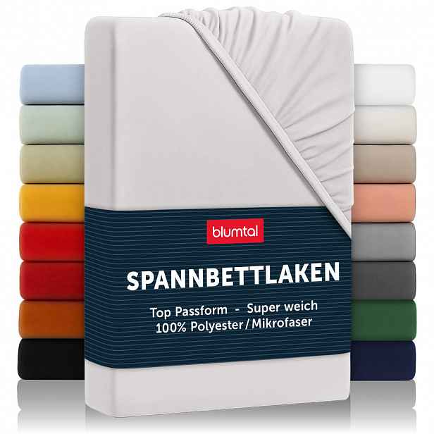 Blumtal NAPÍNACÍ prostěradlo z mikrovlákna, 80/200/30 cm, Světle šedá