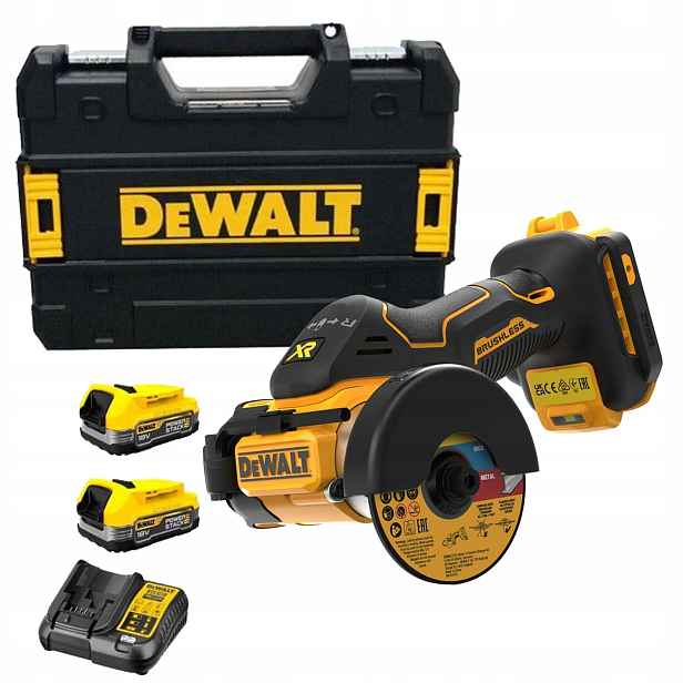 DeWALT DCS438E2T Řezací pila 2x1,7Ah 18V 76 mm