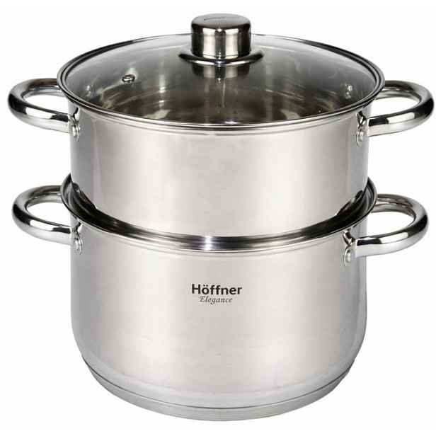 Hrnec Parní hrnec 2,5L Ocelový 20CM 3EL Hoffner Elegance