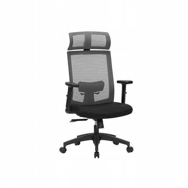 Kancelářská židle Songmics ergonomická síťovaná šedá 120 kg