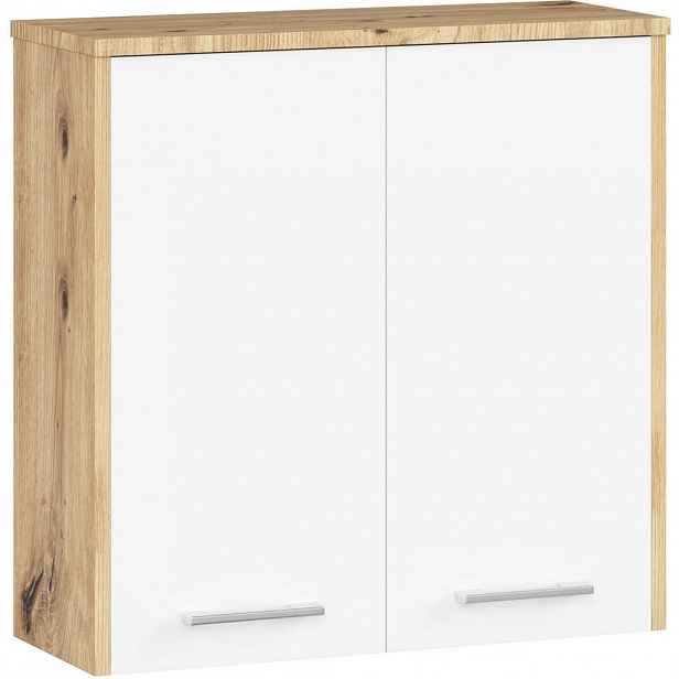 RAUMHIRSCH FURNITURE KOMODA DO KOUPELNY dub Artisan, bílá 60/60/22,5