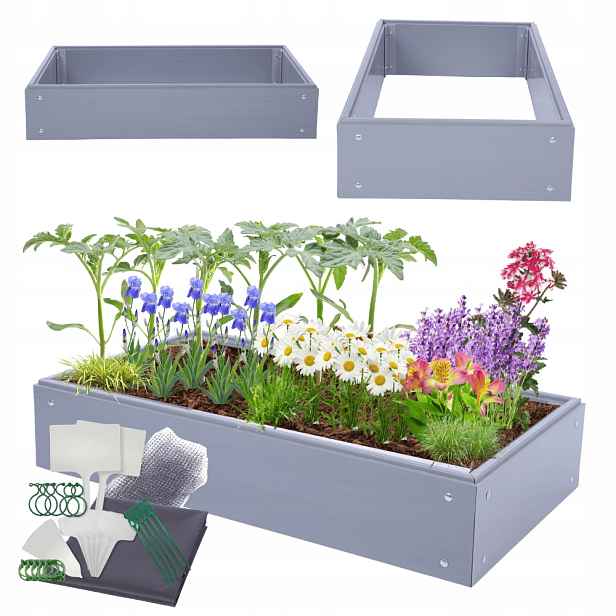 Vyvýšená plastová zeleninová zahrada krabička na zeleninu Pvc 20x100x80