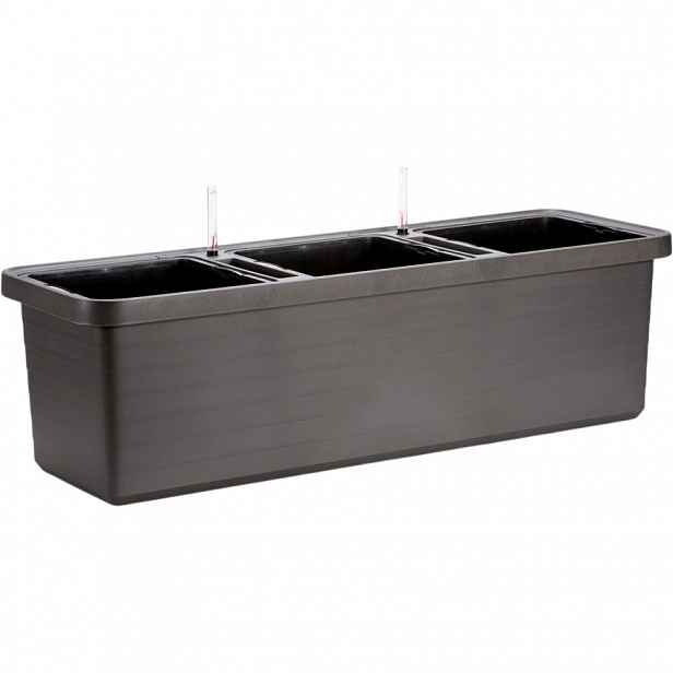 Plastia Samozavlažovací truhlík Berberis TRIO, antracit