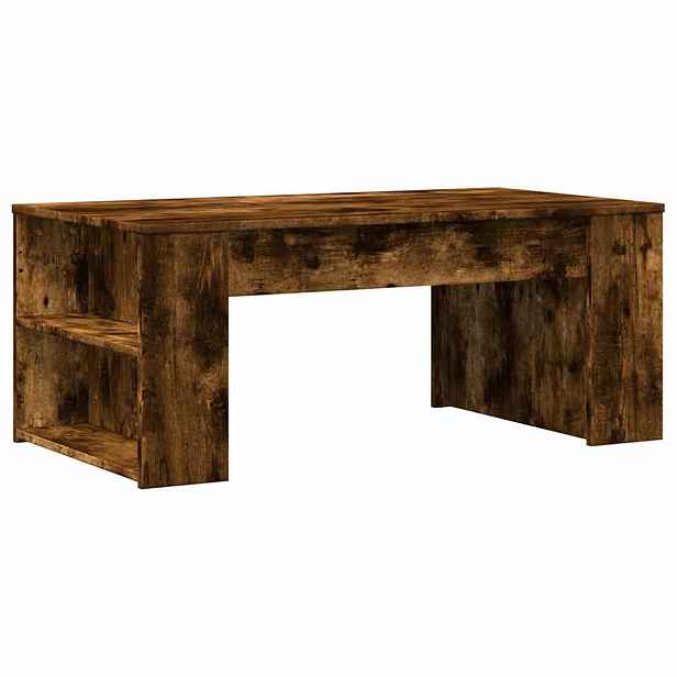 vidaXL Konferenční stolek kouřový dub 102x55x42 cm kompozitní dřevo