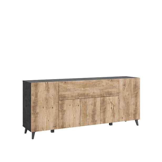 Komoda 180 cm Phuket, matera / kaštan
