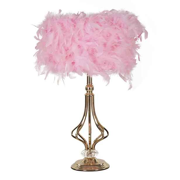 Mauro Ferretti Stolní lampa Tarty 54 cm růžovo-zlatá