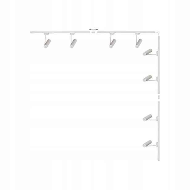 Sada bílá L 2x2 m s reflektory, 1-fázový kabel 3587 Zuma Line