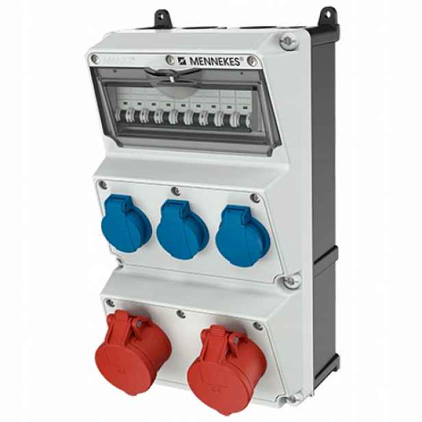 Stavební rozvaděč Amaxx 930003 16A 3x230V IP44 Cee Schuko Eac Mennekes