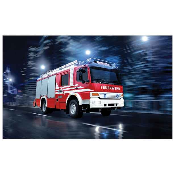 Fototapeta Noční město v ohni Feuerwehr vinylová 208x146 lepidlo